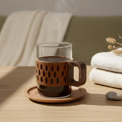 Porcelain Coffee Cup Set 6 Pieces